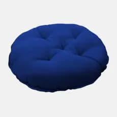 Almofadas redondas 40cm futon lisa oxford – kit 2 un para decoração e assento confortável