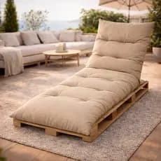 Colchonete Futon 170X60 Solteiro Dobrável Enrolável Decorativo acampamento Almofada para Sofa Pallet