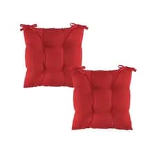 Kit 2 Pçs Almofada Decorativa E Confortavel Futton Oxford Assento p/ Cadeira 40X40cm Cores Diversas