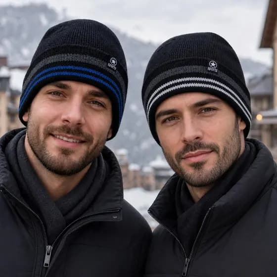 Touca Masculina Inverno Sport Térmica Confortável Quente Para Frio Viagem 0212