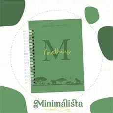 caderneta de Vacinação Personalizada, Saúde completa, Personalizada Safari Luxo com Nome