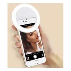 Anel de Luz De Selfie Para O Celular: Selfie Ring Light Com 3 Níveis De Luz De Led, Compatível Com Qualquer Aparelho