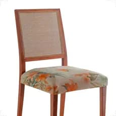 Capa Assento Decorativa Cadeira Malha Elegante Confortável Decorativa Sala Jantar Com Fivela Ajustável Elástico