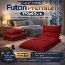 Almofada/Colchonete Futon Cadeira Sofá Pallet Grande Espreguiçadeira