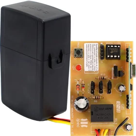 Receptor Mono Custom Code Learn 1 Canal 433 Mhz Ipec Rossi Peccinin Rcg Ppa Seg