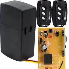 Receptor Mono Custom Code Learn + 2 Controles 433mhz 3 Canais Tx Deco