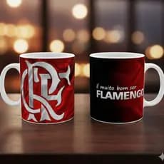 Caneca Times Xícara Presente Para Torcedores Personalizada Com Nome Tetra