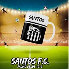 Caneca de Times Xícara de Porcelana Presente para Torcedores Futebol Brasileirão Caneca de Porcelana
