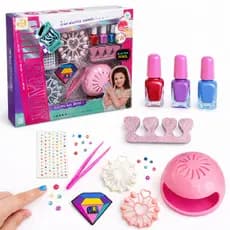 Brinquedo Kit Manicure Esmalte Infantil e Cabine Secadora de Unha