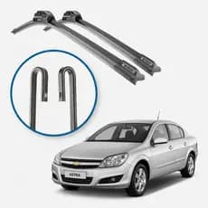Kit Palhetas Dianteiras Chevrolet Astra 1999 a 2011 Silicone Premium Encaixe Gancho