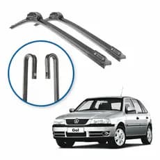 Palhetas Dianteiras Gol G2 ao G5 Silicone Alta Limpeza Encaixe Gancho