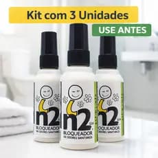 Kit n2 Bloqueador Odores Sanitários 180ml Capim-limão Neutralizador Odorizador Banheiro Lixeira Pet