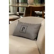 Almofada Personalizada 50x30 Xadrez Luxo Pied Poule