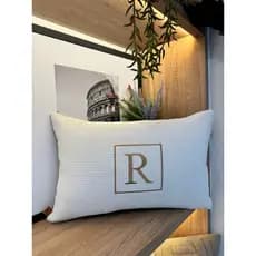 Almofada Rineira 50x30 Bordada Personalizada com Enchimento