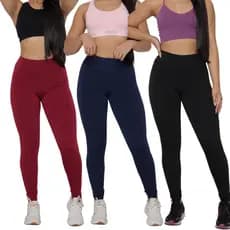 Calça Leg Legging Feminina Peluciada Flanelada Térmica Academia Cintura Alta Levanta Bumbum