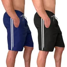 Kit 2 Bermudas Tactel Masculina 3 Bolsos Short Masculino Reforçado Caminhada Academia