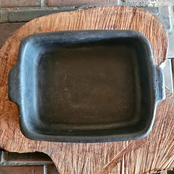 Travessa de Barro Retangular artesanal 1,5 Litros