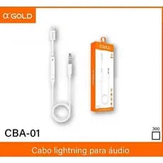 Cabo de IPhone Lightning para Audio P2 3.5mm Com Controle De Volume 1Metro..CBA-01