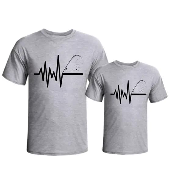 Kit 2 camisetas pesca pescaria tal pai tal filho dia dos pais