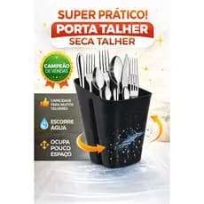 Porta Talher Escorredor – Organizador de Pia | Seca Talher