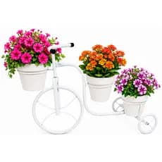 Bicicleta Decorativa com Vasos para Flores Jardim e Casa | Suporte para Plantas para Decoração