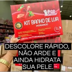 Descolorante de pelos Banho De Lua kit  clarinhos e pele hidratada
