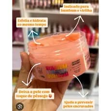 Esfoliante Hidratante Corporal bumbum perfeito Creme p Ressecamento Hidratação Frutas Soul Cosméticos