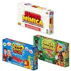 Jogos de Tabuleiro Super Mímica Jogo Força Especial Quem Sou Eu