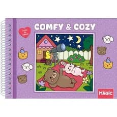 Livro Comfy & Cozy Books Cute and Cozy Livro de Colorir Wire-o
