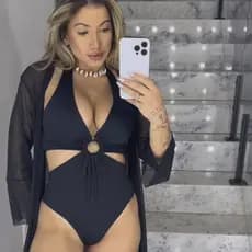 Body maiô fio duplo com bojo moda praia feminina