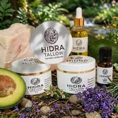 Creme hidratante a base de sebo bovino tallow Com óleo essencial de lavanda 50 gr