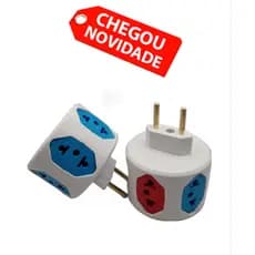 FILTRO DE LINHA PORTÁTIL ADAPTADOR ESFERA 6 ENTRADAS COM FUZIVEL FILTRO DE LINHA TOMADA CUBO 250V