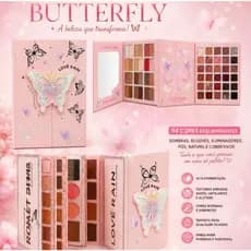 Lové Rain Paleta  94 Cores Maquiagem Completa com Sombras Blush Iluminador Corretivo Pó Batom