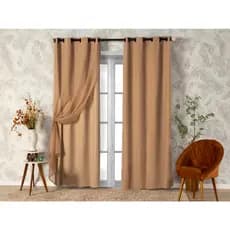 Cortina com Blackout PVC com Tecido Voil 4,00 metros 4,20 m x 2,50 m Varias Cores M2