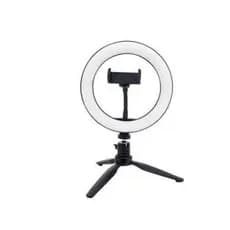 Iluminador Led ring light  controle Bluetooth  Selfie stik