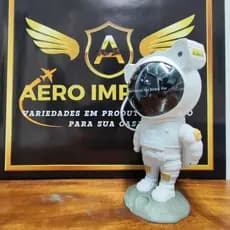 Projetor Luz Led Astronauta Galáxia Estrelas Iluminação Noturna Luminária Lâmpada Divertida Controle USB - BLUETOOTH