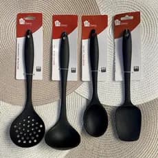 Utensílios de Silicone de Cozinha Preto