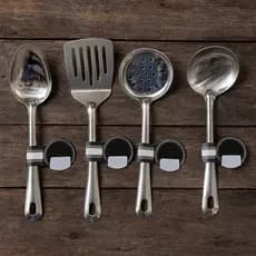 Kit Cozinha 4 peças Utensílios Inox Premium 26cm