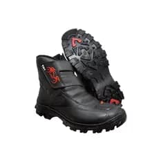 Coturno Bota Motoqueiro 100% Couro Legitimo Motoboy Resistente
