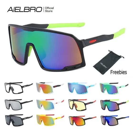 AIELBRO Ciclismo Óculos De Sol De Sol Para Bicicleta