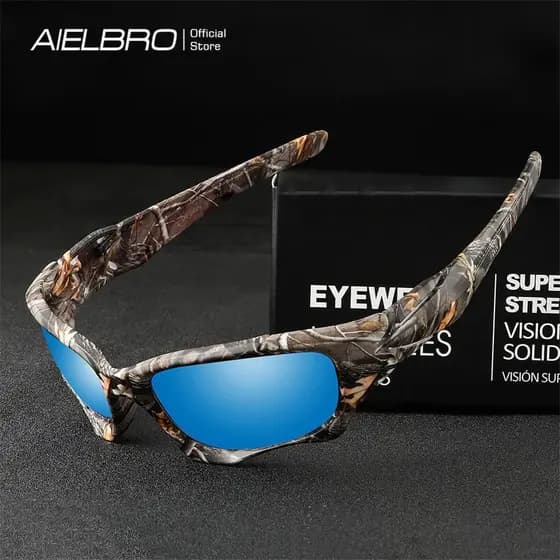 AIELBRO Óculos De Sol Masculino Para Dirigir , Ciclismo , Acampamento , Pesca UV400