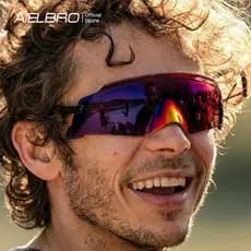 Aielbrotm Óculos De Sol Masculinos Ao Ar Livre Ciclismo Bicicleta Femininos Proteção UV Pesca Peças De Reposição Para