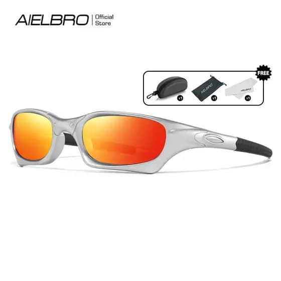 AIELBRO Óculos De Ciclismo Para Corrida , Homens , Mulheres , Bicicleta , Sol Originais , Motociclistas Guarda-Sóis