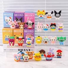 Blocos de Montar Colecionáveis Super Fofos Personagens Blocks