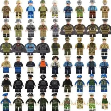 Mini Action Figure Montar Personagens Vai Sortidos Conforme Estoque 4cm