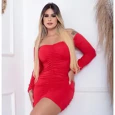 vestido colado tubinho ciganinha manga longa ombro a ombro empina bumbum festa balada
