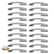 Puxador Armário de Cozinha e Guarda-Roupa Portas e Gavetas de Móveis Multifuros 9,6cm 12,8cm 16cm