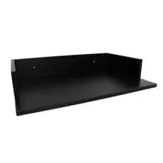 Nicho Microondas Prateleira Preto Mdf 58x15x37