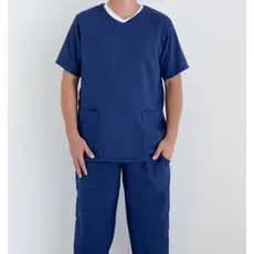 Conjunto Hospitalar Pijama Cirúrgico Scrub Microfibra Gabardine -  Masculino - Clínica e Consultório
