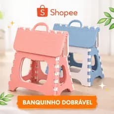 Mini Banco Banquinho Dobrável De Plástico Resistente Para Viagem